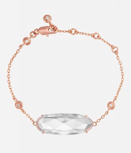Luxe style crystal cubic zirconia bracelet from henribendel.com. Fashion jewellery | rose gold plated jewelry | luxury look bracelets