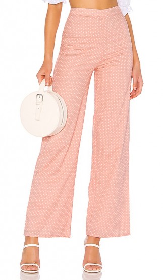 MAJORELLE Brandy Pants in Pink Dot | retro summer trousers