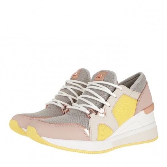 Michael Kors Liv Trainer Aluminum | Fashionette | I would not use these for jogging in, but certainly stylish to wear out and about - flipped