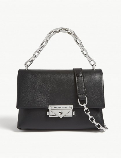 MICHAEL MICHAEL KORS Cece extra-small leather cross-body bag in black | chain strap crossbody bags