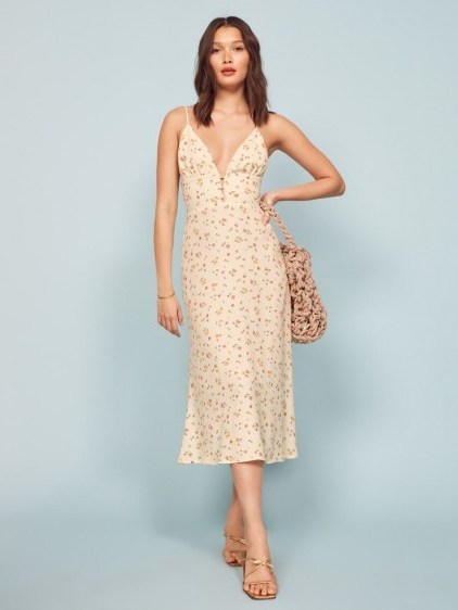 REFORMATION Montague Dress in Bellagio / ditsy floral print dresses - flipped