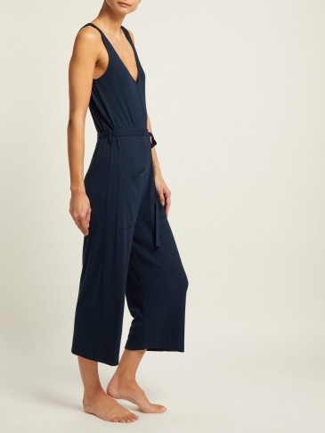 SKIN Nova wide-leg cotton jumpsuit | Matches Fashion