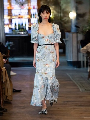 RUNWAY BROCK COLLECTION Olaria floral-print bustier cotton-blend gown | Matches Fashion - flipped