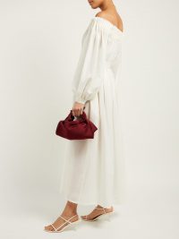 GABRIELA HEARST Otalora off-the-shoulder wool-blend maxi dress | Matches Fashion
