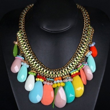 Oval drop necklace – Tutu’s Jewellery - flipped