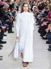 RUNWAY VALENTINO Pleated cotton-poplin shirtdress | Matches Fashion