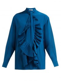 GIVENCHY Pleated-tie silk crepe de Chine blouse | Matches Fashion