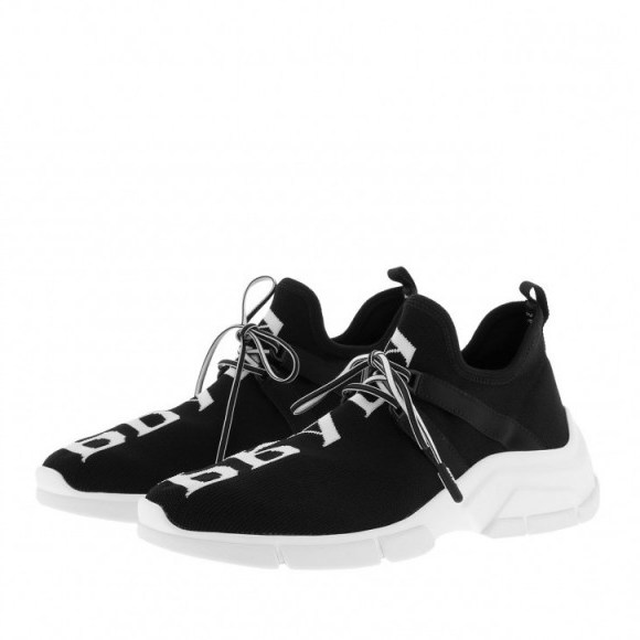 Prada Knit Sneakers Black/White | Fashionette | Fabulous street style - flipped