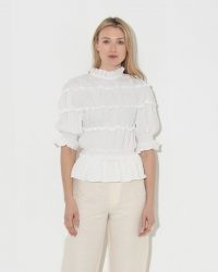 REJINA PYO off white mina blouse | romantic and feminine