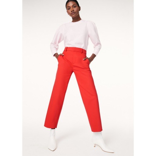 G. Label RENEE BOY’S TROUSERS in Red | perfect cropped pants for spring 2019 - flipped