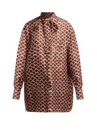 VALENTINO Scale-print silk blouse | Matches Fashion