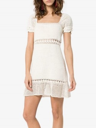 She Made Me Rose Dress in cream | summer knitwear
