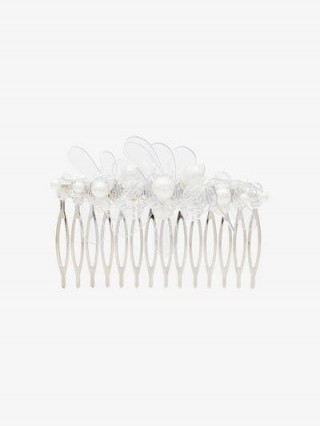Simone Rocha Crystal And Pearl Comb / floral hair combs
