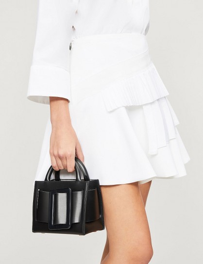 VICTORIA VICTORIA BECKHAM Contrast pleated-tier crepe mini skirt in white | tiered ruffles