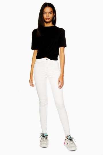 Topshop White Holding Power Joni Jeans | super skinny ankle grazers - flipped