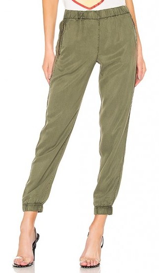 green cuffed trousers | YFB CLOTHING Martino Pant in Palm - flipped