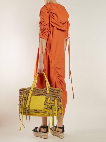 LOEWE Anagram woven leather tote bag | Matches Fashion