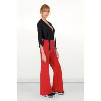 Anya Red Tuxedo Style Trousers by SDress | Wolf & Badger