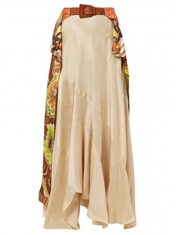 CHLOÉ Caravan-print silk sarong skirt | long floaty boho skirts - flipped