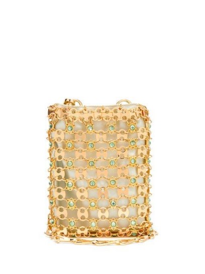 PACO RABANNE Flash 1969 mini crystal-embellished phone bag ~ small luxe bags