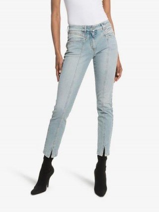 Givenchy Seam Detail Skinny Jeans ~ split hem skinnies - flipped