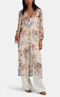 ICONS Floral Chiffon Caftan Dress in Pink ~ effortless summer style