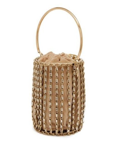 ROSANTICA BY MICHELA PANERO Kill Bill crystal cage bag | luxe bags - flipped