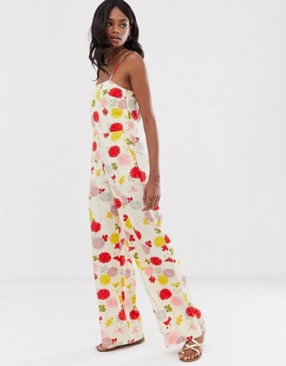 Mango cami jumpsuit in floral print / strappy summer jumpsuits