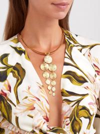 JOELLE KHARRAT Moneta drop-pendant necklace / boho jewellery