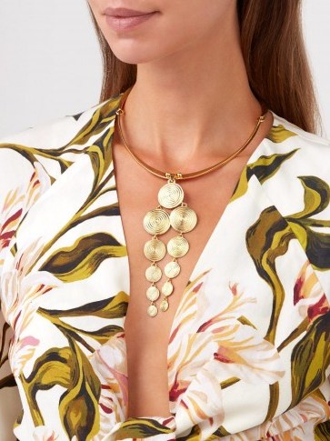 JOELLE KHARRAT Moneta drop-pendant necklace / boho jewellery - flipped