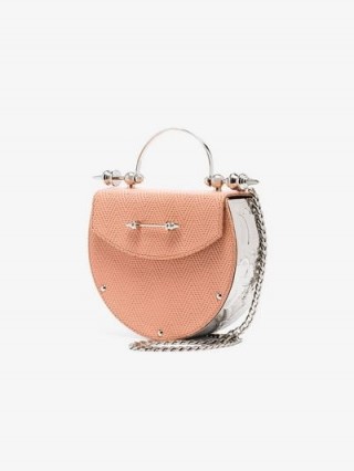 Okhtein Oak On Brass Cross-Body Bag in pink and silver