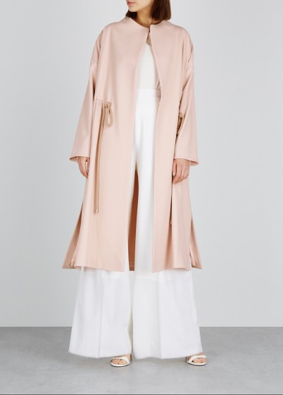 ROKSANDA Beata pink drawstring coat ~ lightweight fluid coats