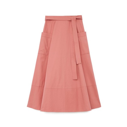 Co SATEEN PINK SKIRT in Dusty Rose | pink summer skirts
