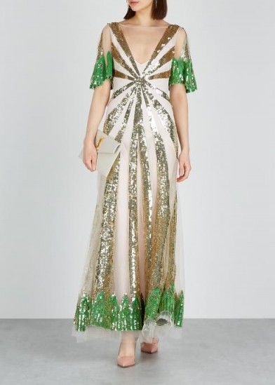 TEMPERLEY Sycamore sequinned tulle gown ~ luxe event wear