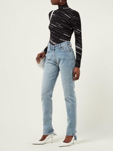 BALENCIAGA V-waist straight-leg jeans | Matches Fashion - flipped