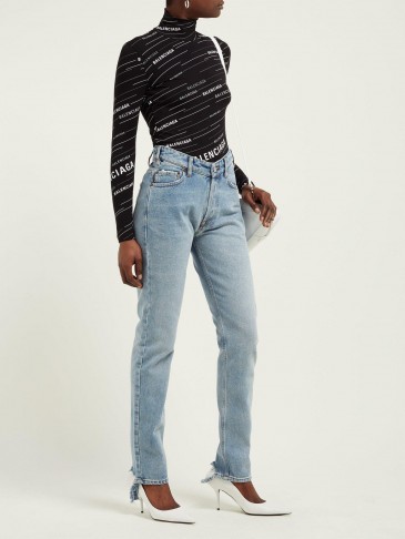 BALENCIAGA V-waist straight-leg jeans | Matches Fashion