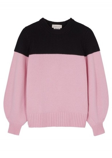 ALEXANDER MCQUEEN Two-tone cashmere jumper - flipped