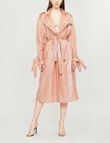 ASHISH Sequin-embellished trench coat mirage - flipped
