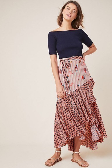 Bhanuni by Jyoti Casablanca Skirt ~ ruffled asymmetric hemline skirts - flipped