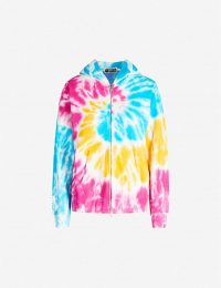 BAPE Tie-dye shark cotton hoody / multicoloured hoodies