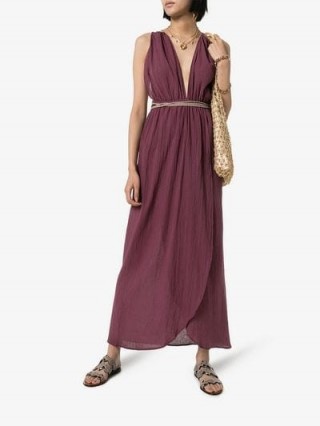 Caravana Nefeli Maxi-Dress in Purple – cross back summer dresses – holiday style