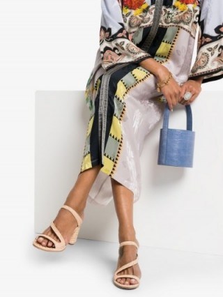 Carrie Forbes Neutral Salah 30 Raffia And Leather Sandals – luxe strappy summer shoes - flipped