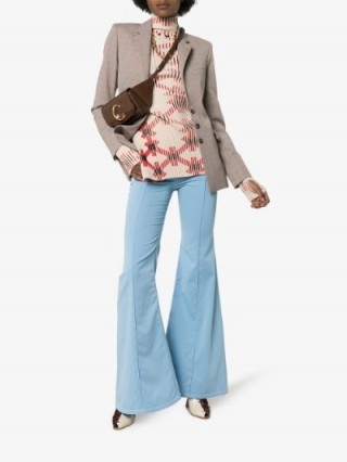 Chloé Pocket Detail Wide Flared Jeans | vintage look denim | retro outfit ideas