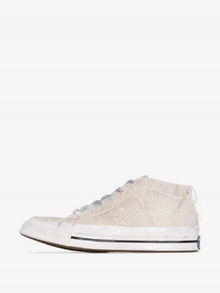 Converse X Faith Connexion Neutral Run Star Cotton Low Top Sneakers | distressed trainers - flipped