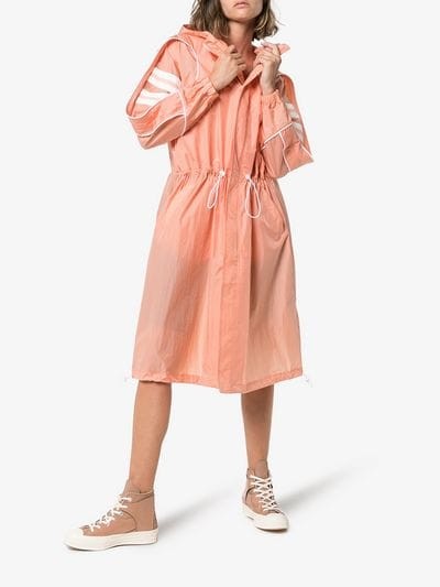Converse X Feng Chen Wang Hooded Windbreaker in Pink – sporty waterproof coat