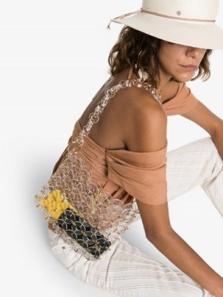 Cult Gaia Jasmin Disc Shoulder Bag | see-through acrylic bags - flipped
