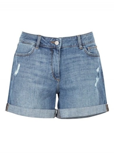 DL1961 Karlie blue boyfriend shorts - flipped