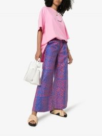 Double Rainbouu On Shore Wide Leg Trousers | pink and purple summer pants