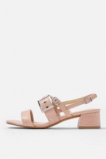 Topshop DREW Pink Eyelet Sandals | pretty summer sandal - flipped