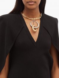 GIVENCHY Eclipse two-tone ring necklace
